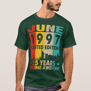 Awesome Since June 1997 25th Birthday Vintage Retr T-Shirt