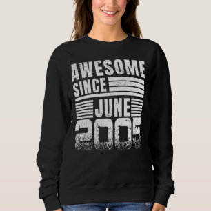 Awesome Since June 2005 17th Birthday Sweatshirt