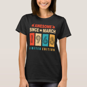 Awesome Since March 1968 55 Years Old 55th Birthda T-Shirt