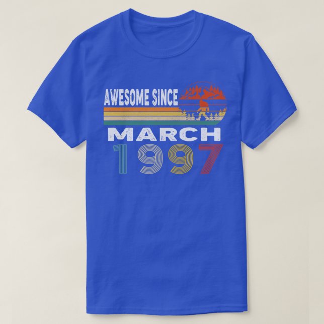 Awesome Since March 1997 T-Shirt (Design Front)