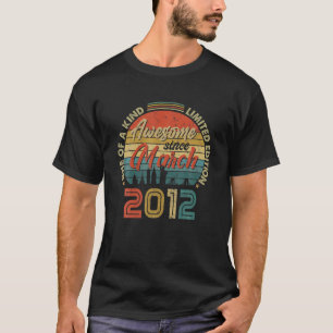 Awesome Since March 2012 Vintage 10Th Birthday T-Shirt