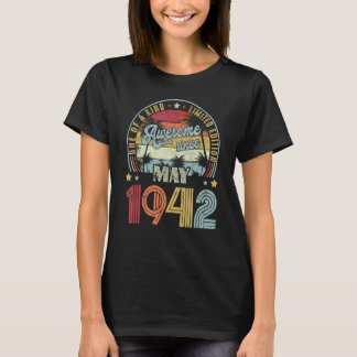 Awesome Since May 1942 {B]th Birthday  80 Years Ol T-Shirt