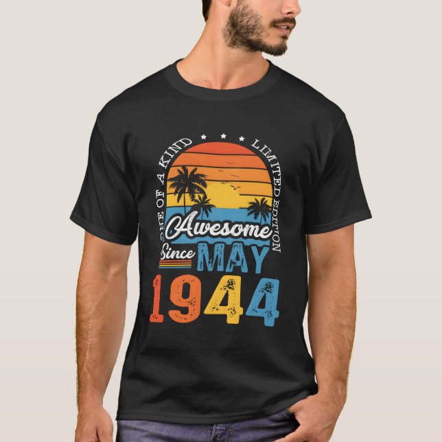Awesome Since May 1944 79Th 79 T-Shirt (Front)