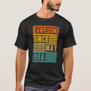 Awesome Since May 1958 Vintage 64th Men And Women T-Shirt