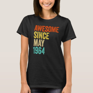 Awesome Since May 1964 Vintage 58th Men And Women T-Shirt