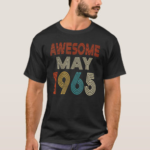 Awesome Since May 1965 Vintage 57th Birthday T-Shirt