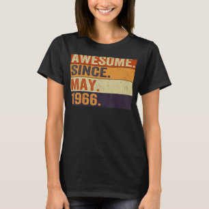 Awesome Since May 1966 56th Birthday Retro T-Shirt