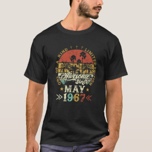 Awesome Since May 1967 Limited Edition Retro Birth T-Shirt