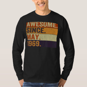 Awesome Since May 1969 53rd Birthday Retro T-Shirt