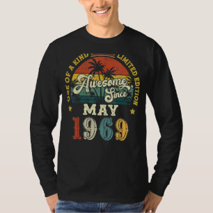 Awesome Since May 1969 Vintage 53rd Birthday T-Shirt