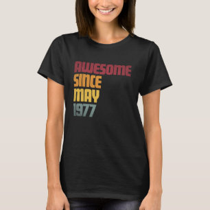 Awesome Since May 1977 49th Birthday - Vintage T-Shirt