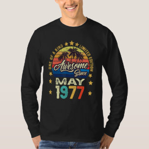 Awesome Since May 1977 Vintage 45th Birthday T-Shirt
