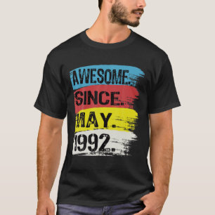 Awesome Since May 1992 Gemini Man Taurus Girl 30Th T-Shirt