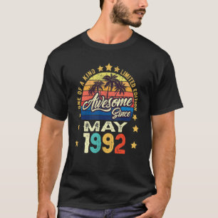 Awesome Since May 1992 Vintage 30th Birthday T-Shirt