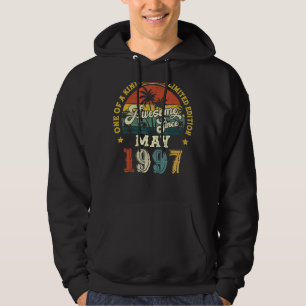 Awesome Since May 1997 Vintage 25th Birthday Hoodie