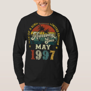 Awesome Since May 1997 Vintage 25th Birthday T-Shirt