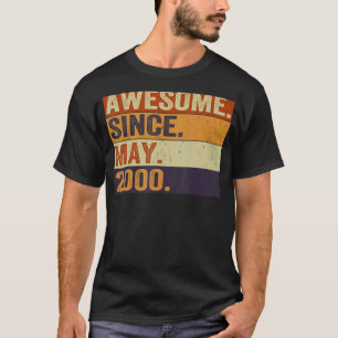 Awesome Since May 2000 22nd Birthday Retro T-Shirt