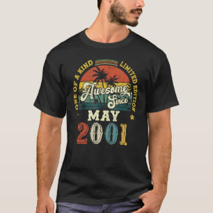 Awesome Since May 2001 Vintage 21st Birthday T-Shirt