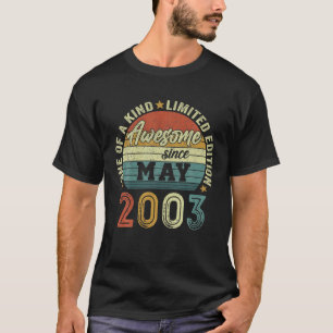 Awesome Since May 2003 19 Years Old 19Th Birthday T-Shirt