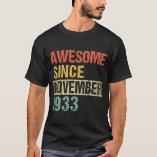 Awesome Since November 1933 88th Birthday T-Shirt