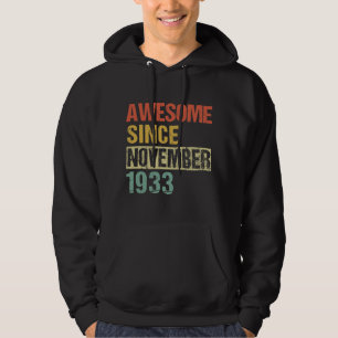 Awesome Since November 1933 88th Birthday T-Shirt Hoodie