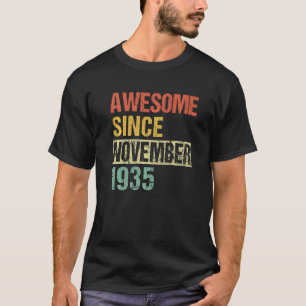 Awesome Since November 1935 87th Birthday T-Shirt