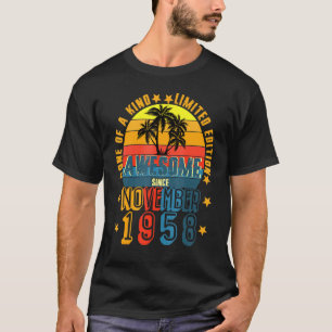 Awesome Since November 1958 Vintage 63th Birthday T-Shirt