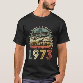 Awesome Since November 1973 50Th 50 T-Shirt