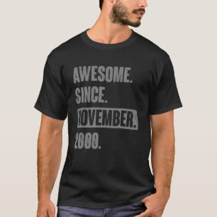 Awesome Since November 2000 22 Year Old 22nd Birth T-Shirt