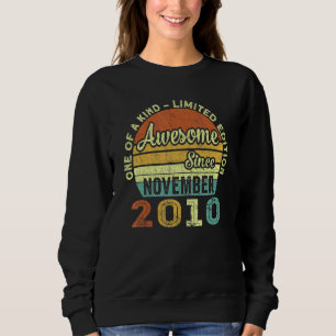 Awesome Since November 2010 12 Years Old 12th Birt Sweatshirt