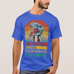 Awesome Since November 2016 dinosaur 5 year old bi T-Shirt