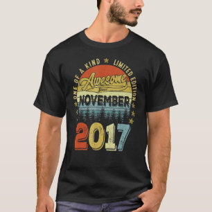 Awesome Since November 2017 5 Years Old 5th Birthd T-Shirt