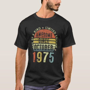 Awesome Since October 1975 47 Years Old 47th Birth T-Shirt