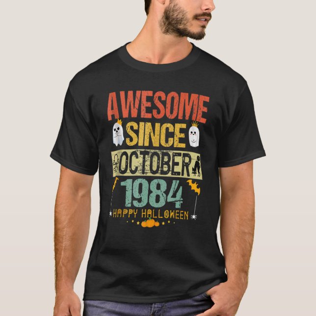 Awesome Since October 1984 38th Birthday costume H T-Shirt (Front)
