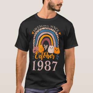 Awesome Since October 1987 35th Birthday Halloween T-Shirt