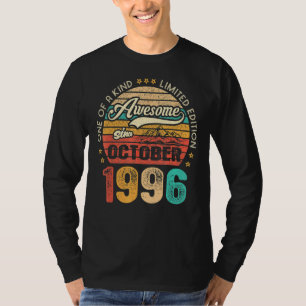 Awesome Since October 1996 26 Years Old 26th Birth T-Shirt