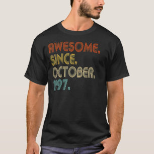 Awesome Since October 1997 Vintage 25th Birthday T-Shirt