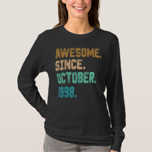 Awesome Since October 1998 Vintage 24th Birthday T-Shirt