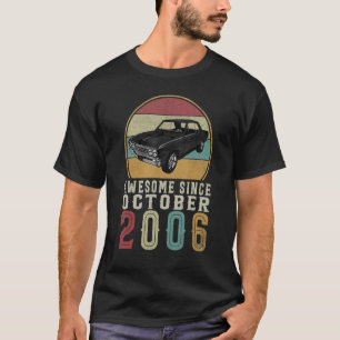 Awesome Since October 2006 16 Years Old 16th Birth T-Shirt