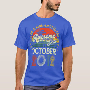 Awesome Since October 2012 10th Birthday Gifts 10  T-Shirt