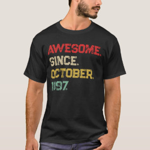 Awesome Since Personalised Custom Birthday Gift T-Shirt