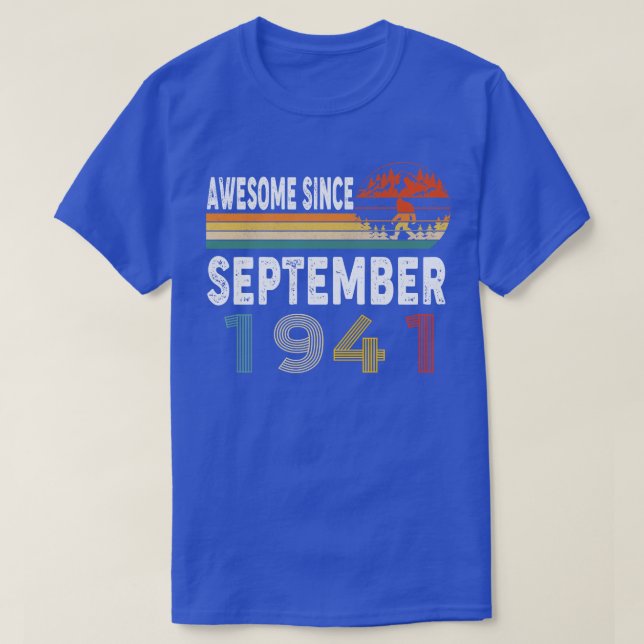 Awesome Since September 1941 T-Shirt (Design Front)