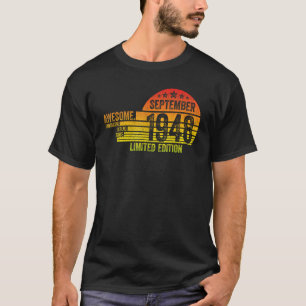 Awesome Since September 1948 Legend Since Septembe T-Shirt