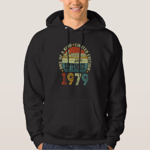 Awesome Since September 1979 43 Years Old 43rd Bir Hoodie