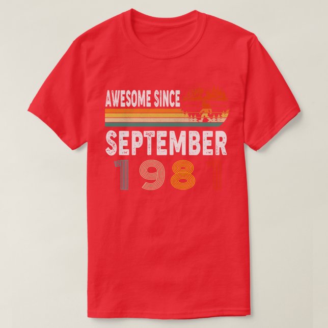 Awesome Since September 1981 T-Shirt (Design Front)