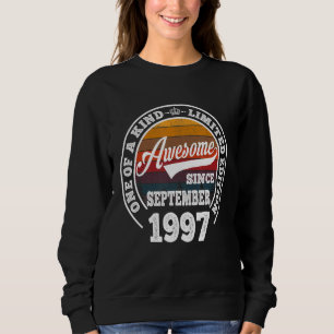 Awesome Since September 1997 25th Birthday  25 Yea Sweatshirt