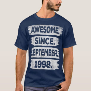 Awesome Since September 1998 24 Years Old 24th Bir T-Shirt