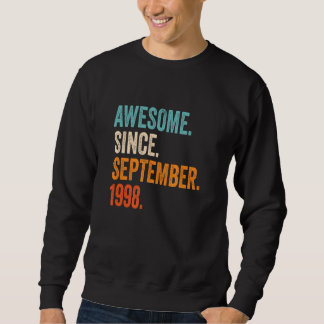 Awesome Since September 1998 24th Birthday Sweatshirt