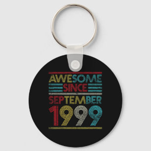 Awesome Since September 1999 Bday Gifts 23rd Key Ring