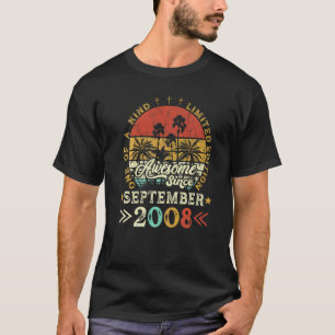 Awesome Since September 2008 One Of A Kind T-Shirt